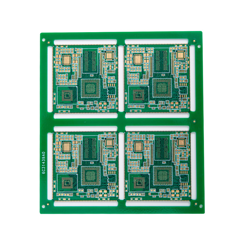 Quattuor-Laer duplex postesque Greened Aurum Semi-hole Plate