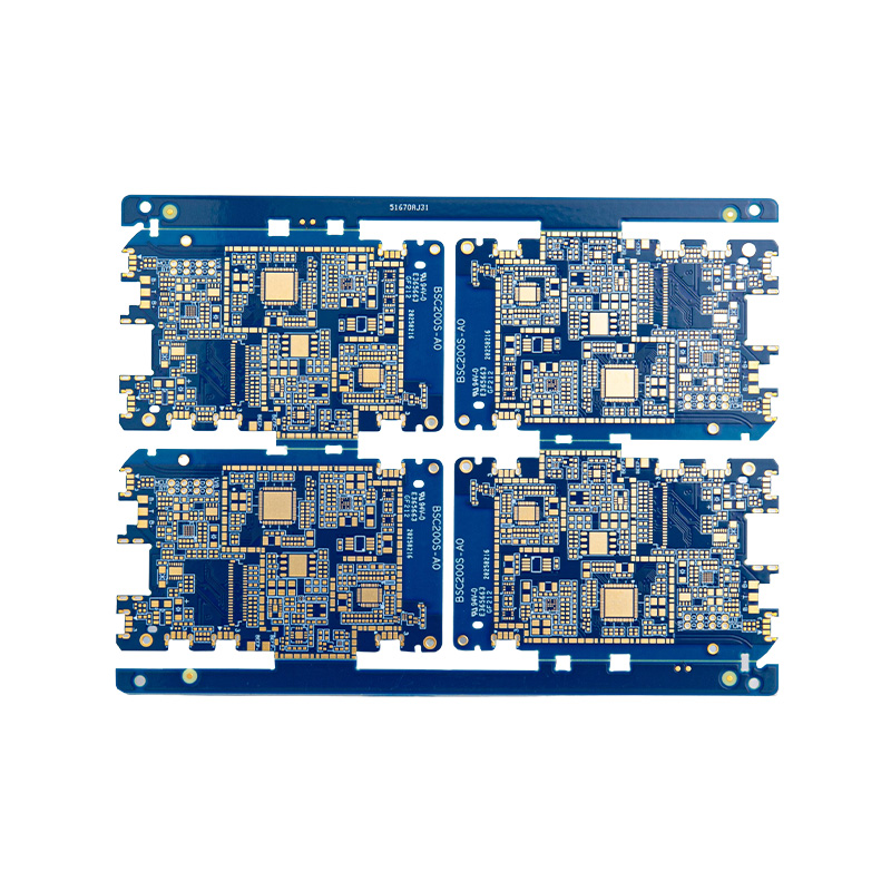 Duplex quadratum Blue Aurum Plating PCB